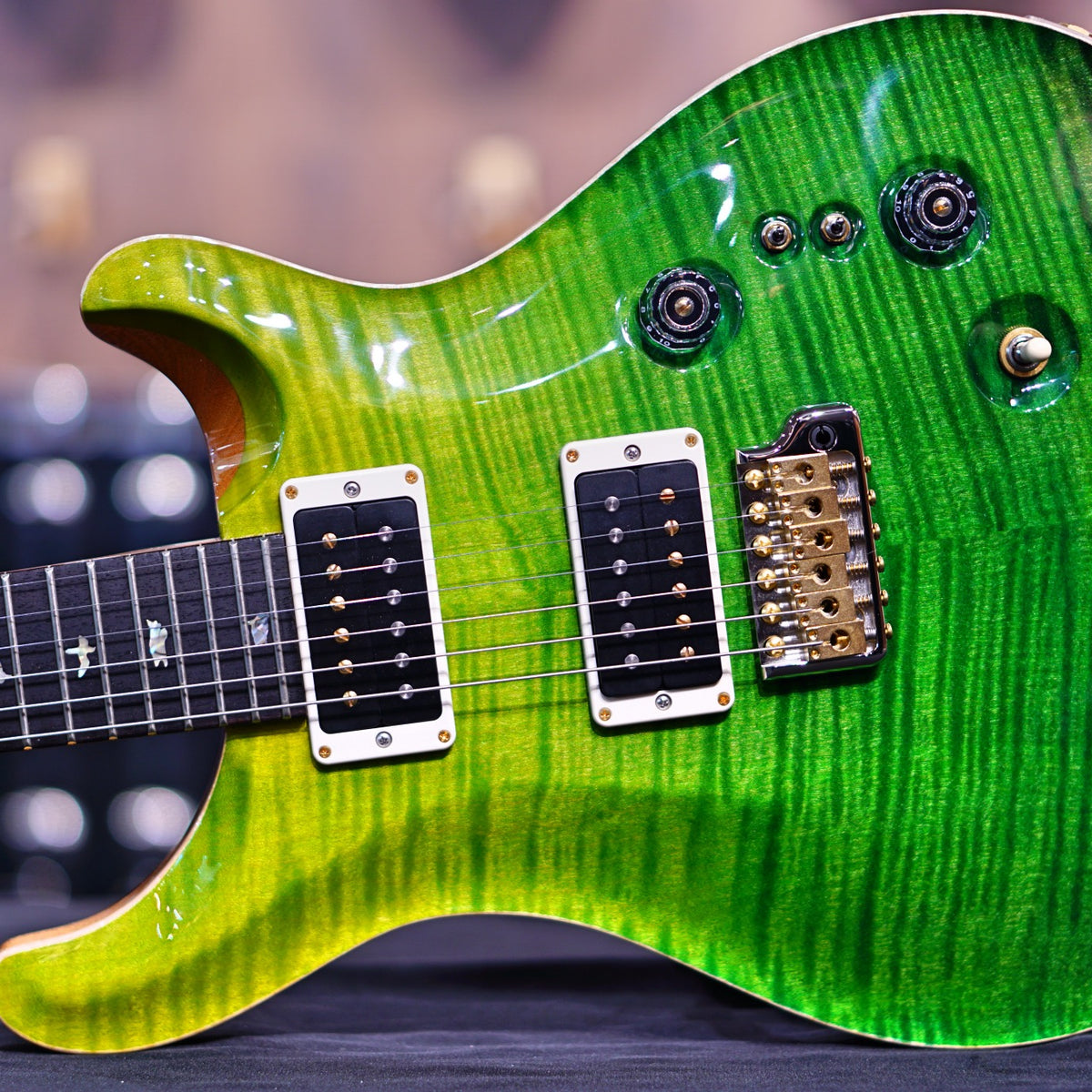 PRS 35th Anniversary Custom 24 - Green fade 10top Thin Neck 0347161
