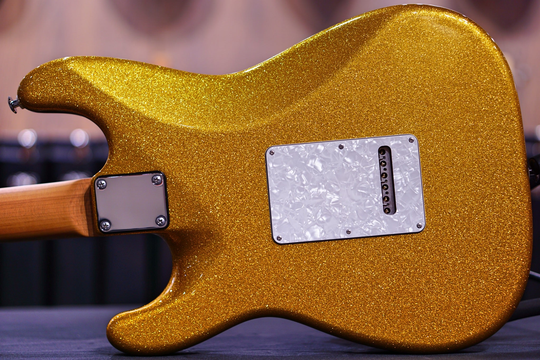Suhr classic hiend spec gold sparkle roasted maple fretboard JS5A2Y - HIENDGUITAR   SUHR GUITAR