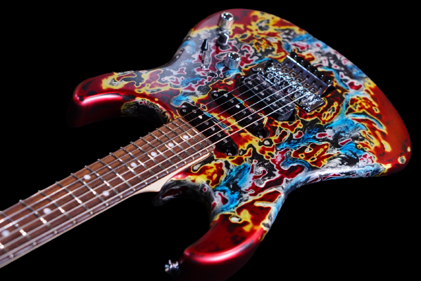 James Tyler Studio elite HD burning water rear route - HIENDGUITAR   James Tyler GUITAR