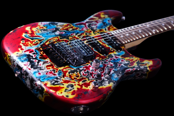 James Tyler Studio elite HD burning water rear route - HIENDGUITAR   James Tyler GUITAR