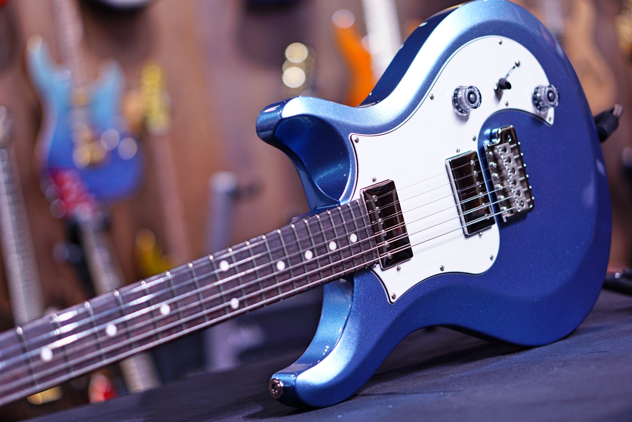 PRS S2 Standard 22 Electric Guitar - Frost Blue Metallic  S2 050833 - HIENDGUITAR   PRS GUITAR