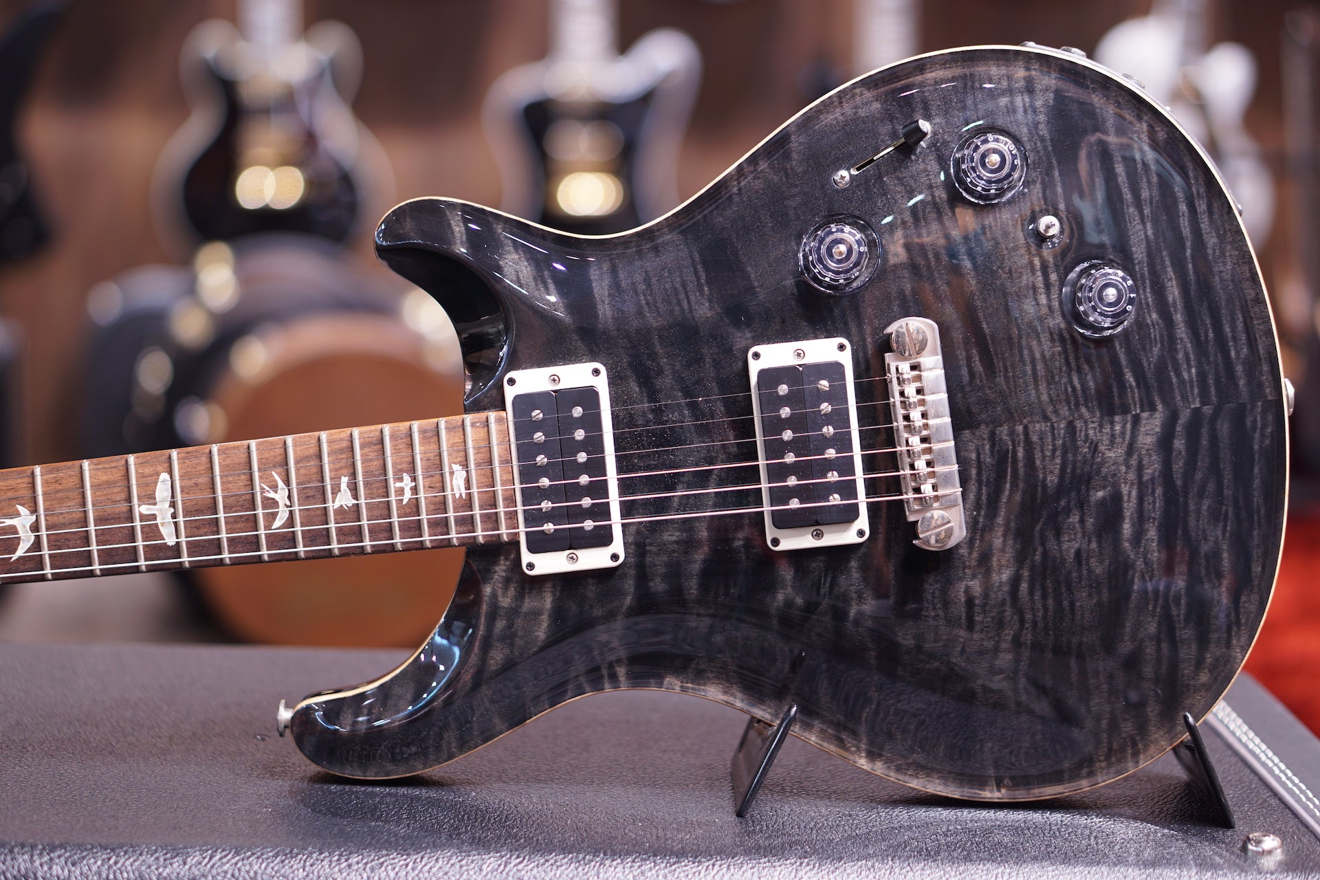 PRS P22, NON-10, PIEZO STTP NICKEL HARDWARE GREY BLACK sn 197544 ( DEM