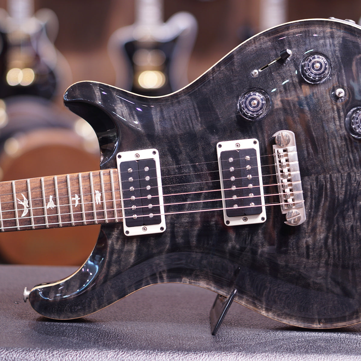 PRS P22, NON-10, PIEZO STTP NICKEL HARDWARE GREY BLACK sn 197544 ( DEM