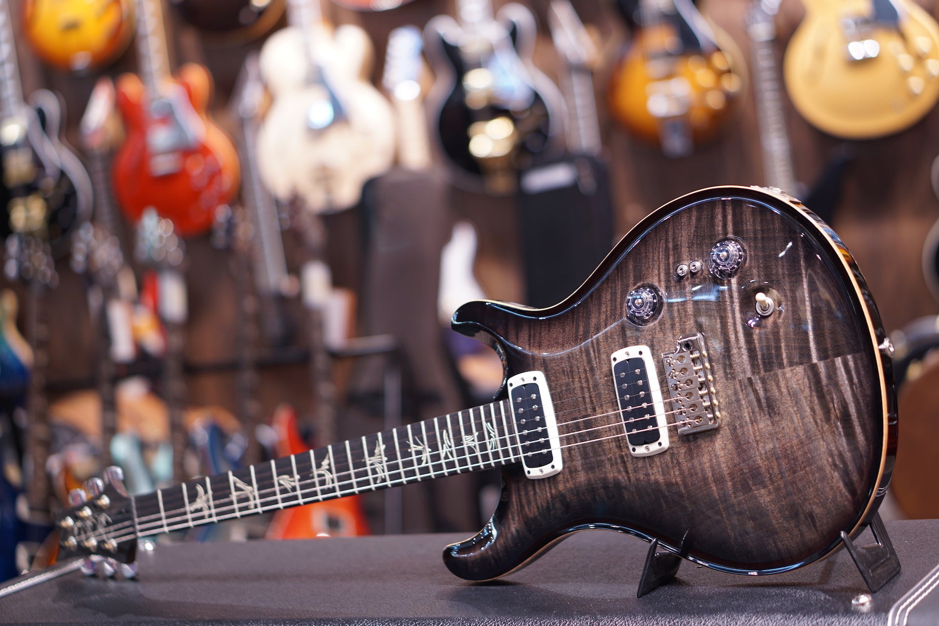 PRS Paul's Guitar w upgraded Katalox neck - Charcoal Burst - HIENDGUITAR   PRS GUITAR