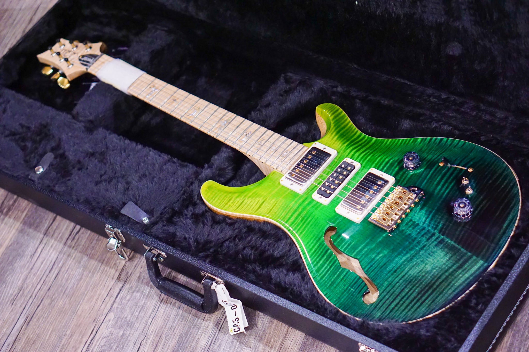PRS Special 22 semi hollow wood library Green fade 0321905