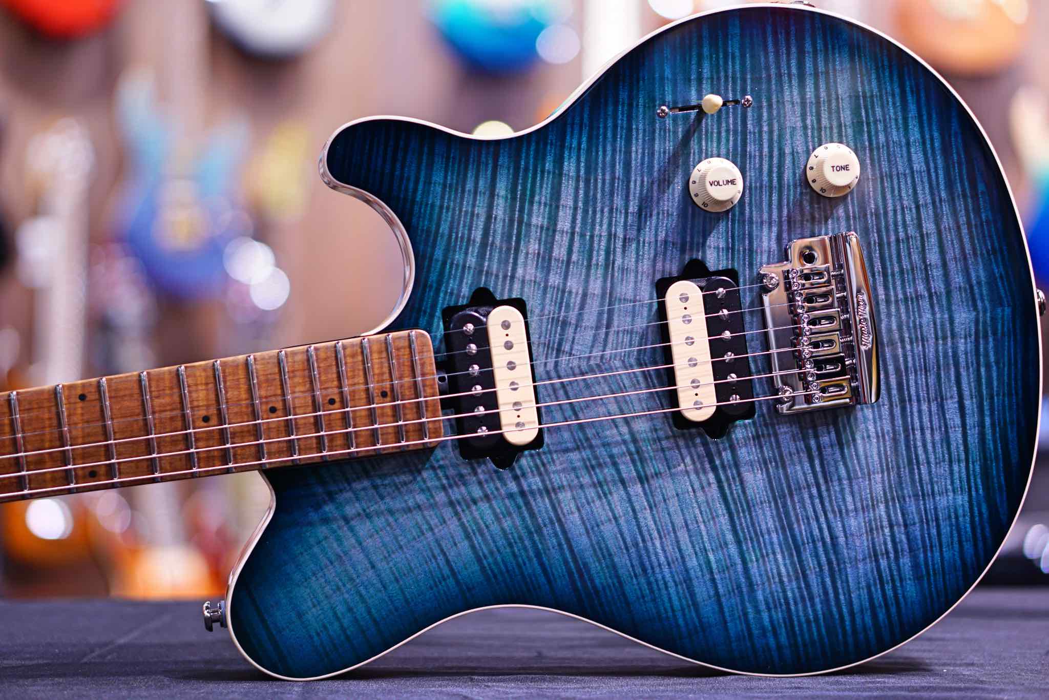 Music man axis deals blue