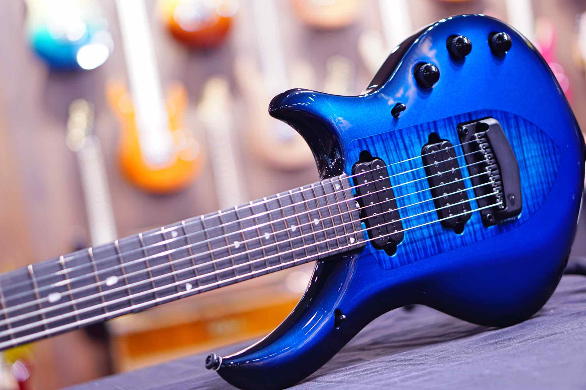 Music Man John Petrucci Majesty 7 Titan Blue M014638 - HIENDGUITAR   Musicman GUITAR