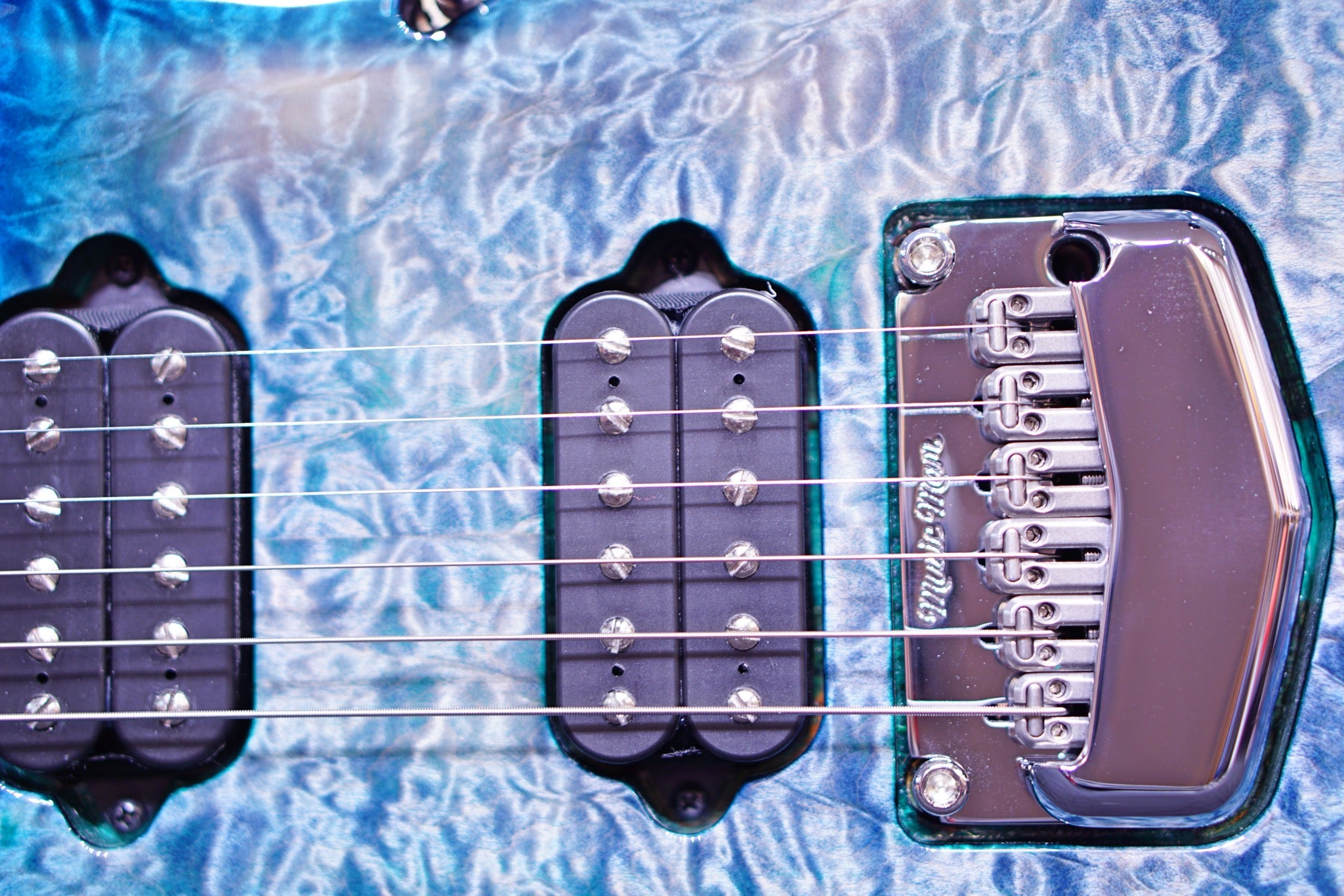 Ernie Ball Music Man John Petrucci Majesty Electric Guitar - Hydrospace with Ebony Fingerboard M014922 - HIENDGUITAR   Musicman GUITAR
