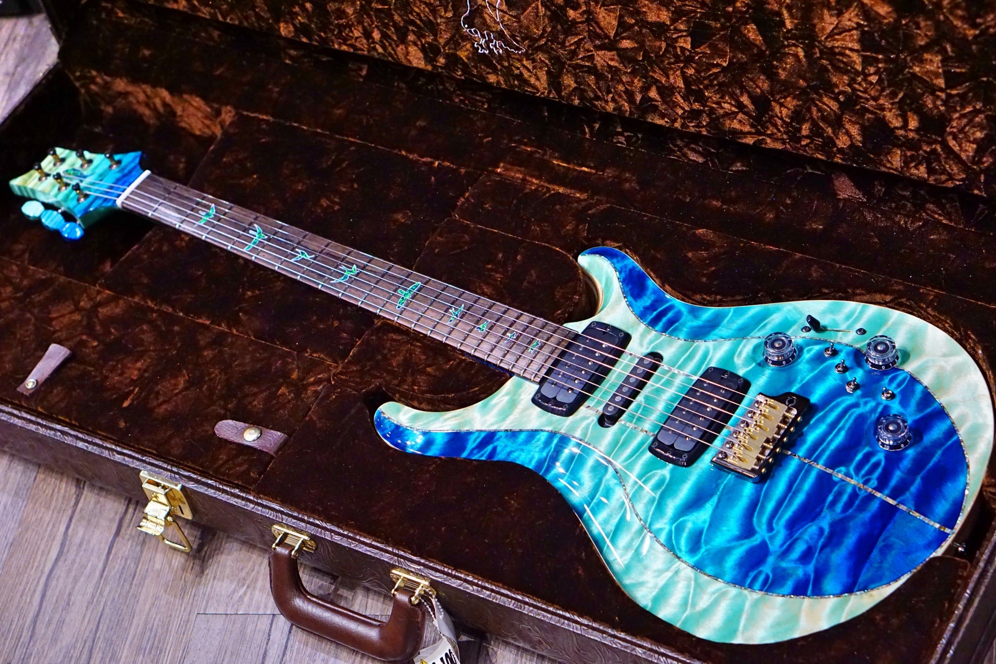 PRS Private stock Modern Eagle V PS#9248 Custom blue fade - HIENDGUITAR   prs GUITAR