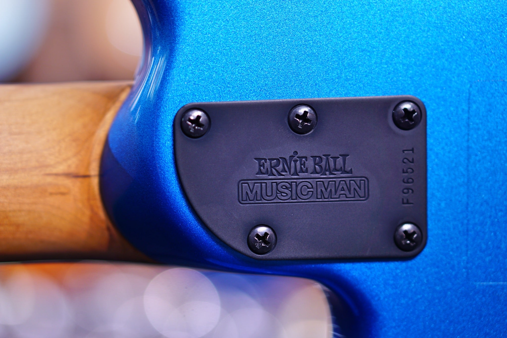 Ernie Ball Music Man StingRay Special 4 HH Bass Guitar - Speed Blue with Rosewood Fingerboard F96521 - HIENDGUITAR   Musicman bass