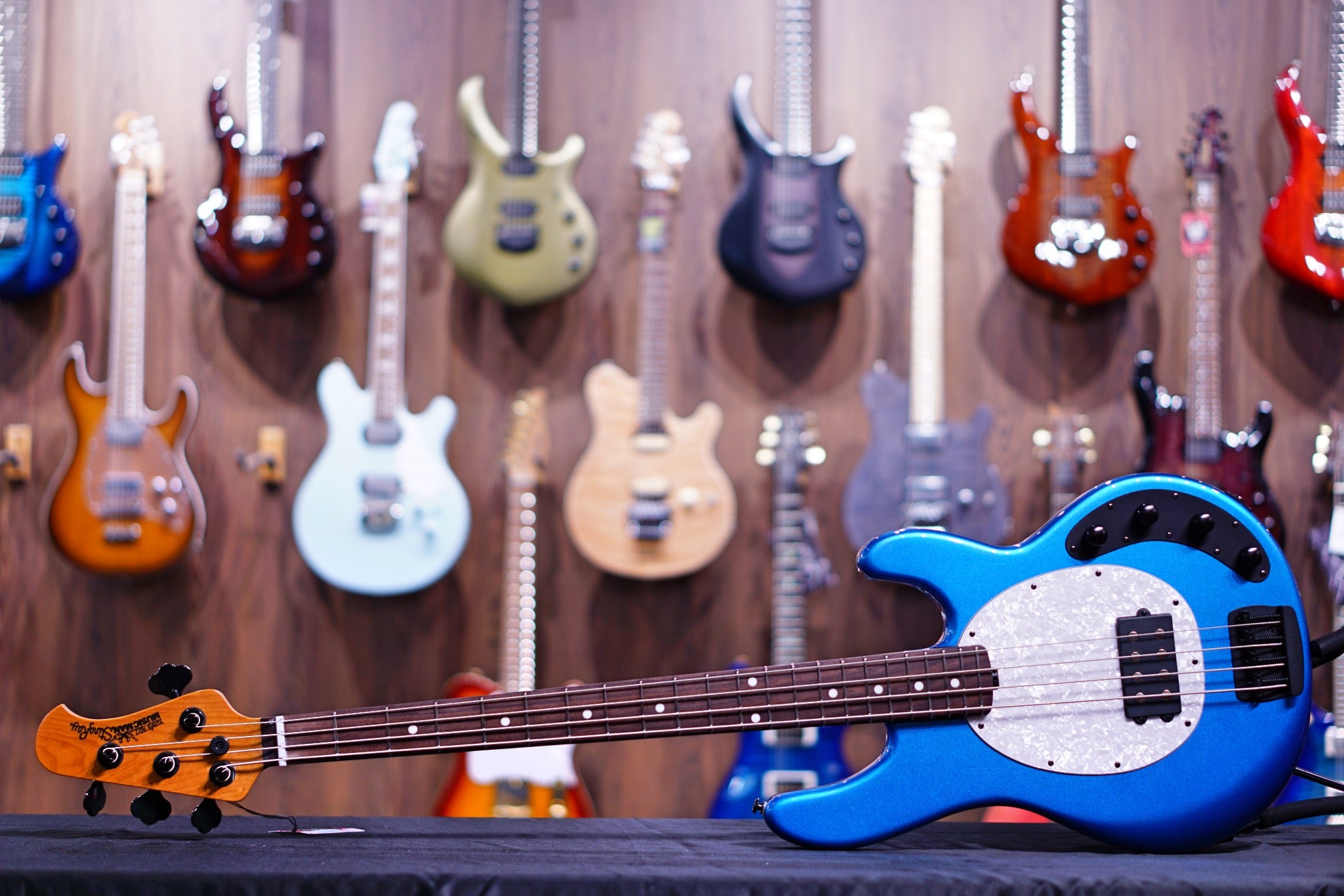 Ernie Ball Music Man StingRay Special Bass Guitar - Speed Blue with Rosewood Fingerboard F96542 - HIENDGUITAR   Musicman bass