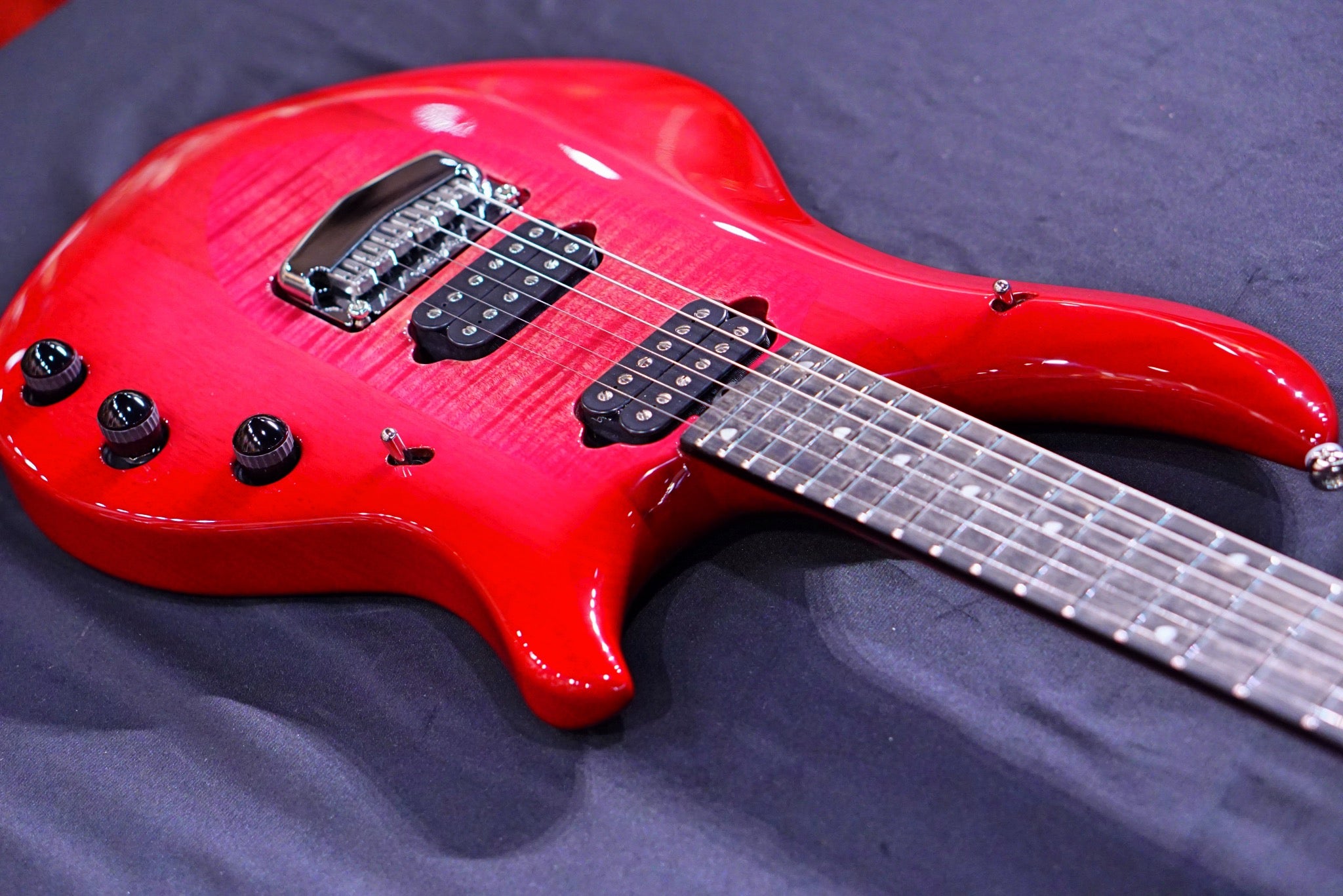 Ernie Ball Music Man Majesty John Petrucci Signature Electric Guitar - Pink Sand M013617 - HIENDGUITAR   Musicman GUITAR