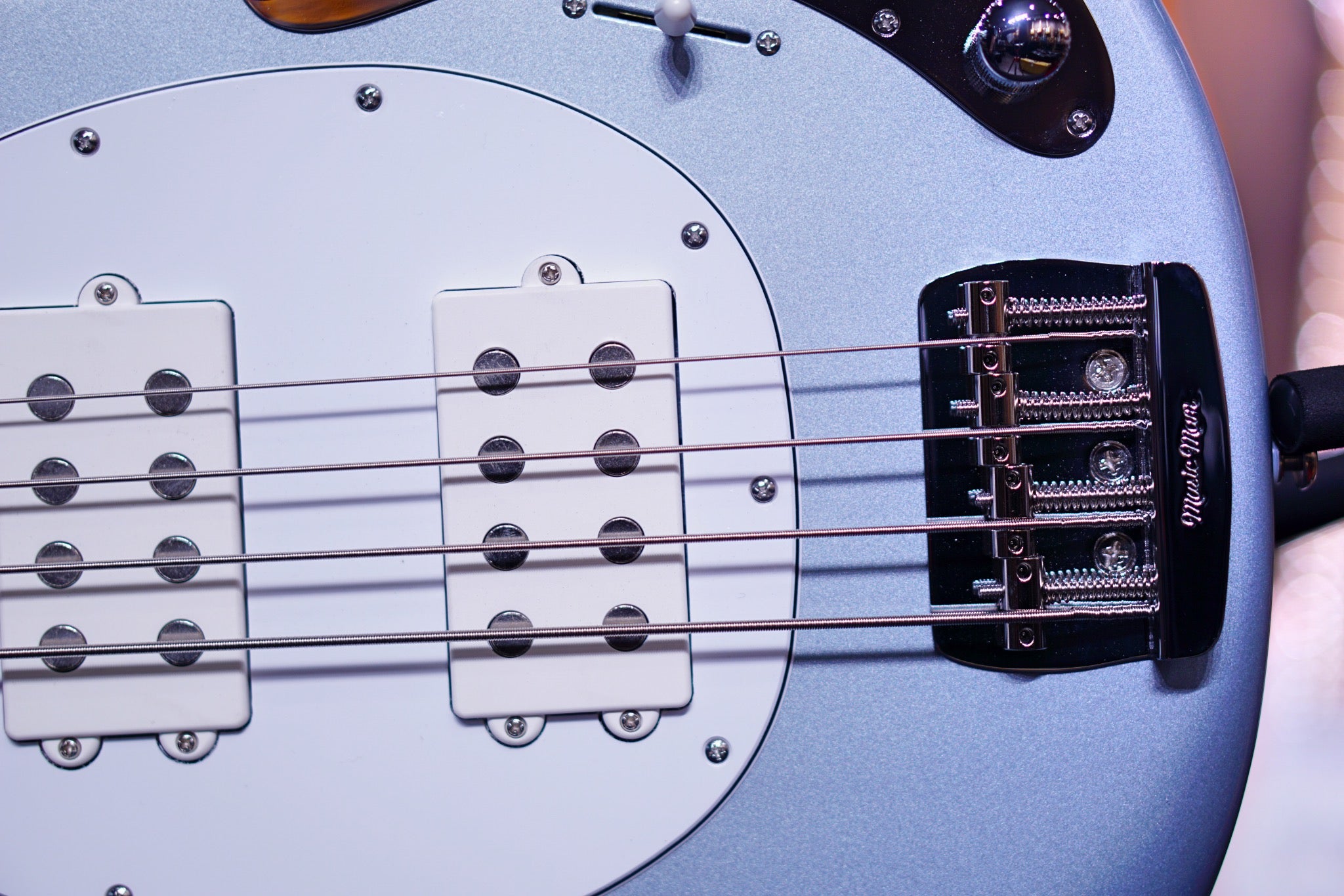 Ernie Ball Music Man StingRay Special 4 HH Bass Guitar - Firemist Silv