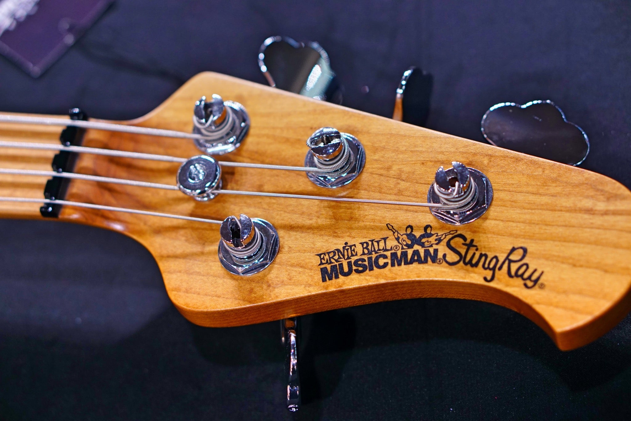 Ernie Ball Music Man StingRay Special 4 HH Bass Guitar - Ghostwood F90362 - HIENDGUITAR   Musicman bass