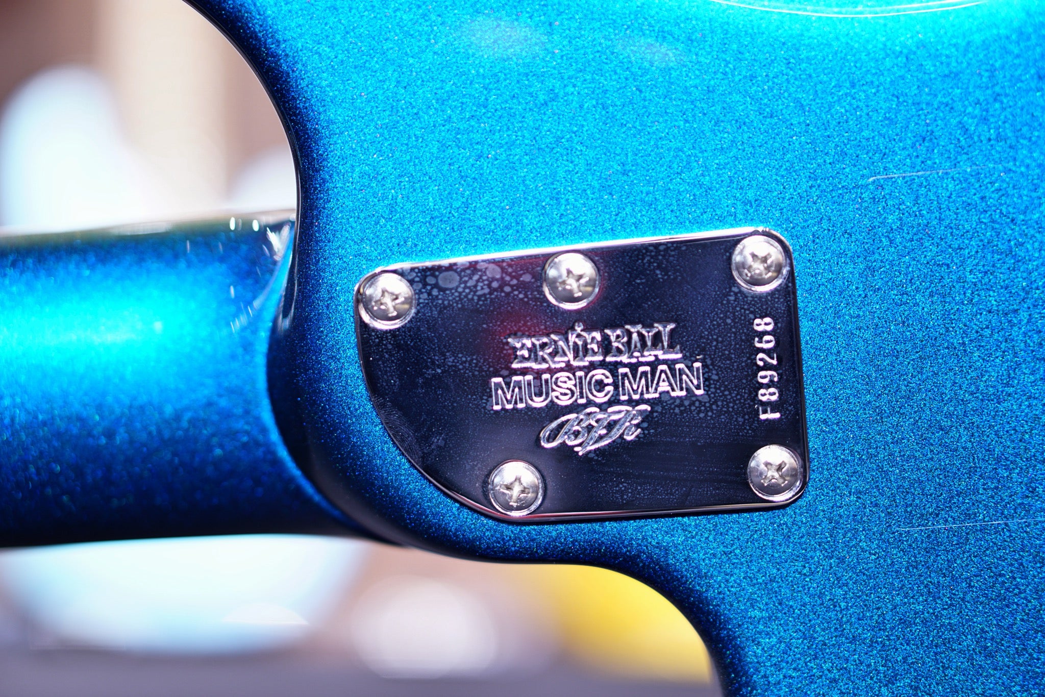 Ernie Ball Music man stingray 5 H kinetic blue F89268 - HIENDGUITAR   Musicman bass