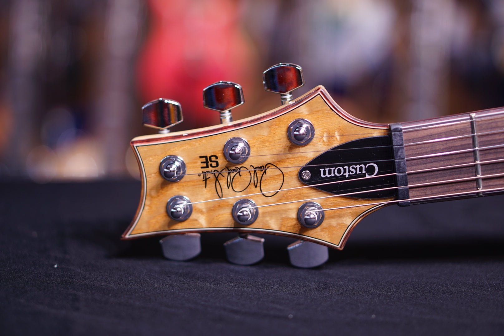 PRS SE exotic quilt swamp ash Custom24 - HIENDGUITAR   PRS SE GUITAR