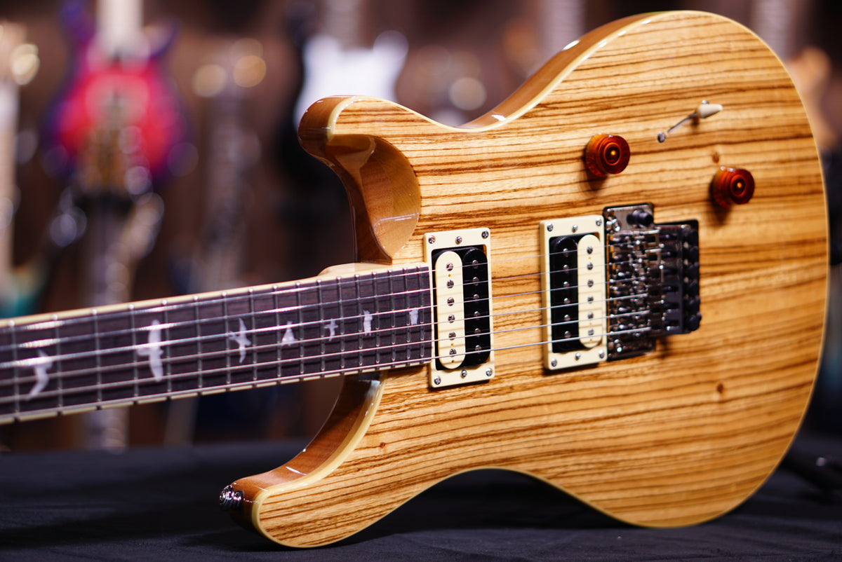 【美品】PRS SE custom 24 ZEBRA wood PRS SE Exotic zebra wood Custom 24 floyd