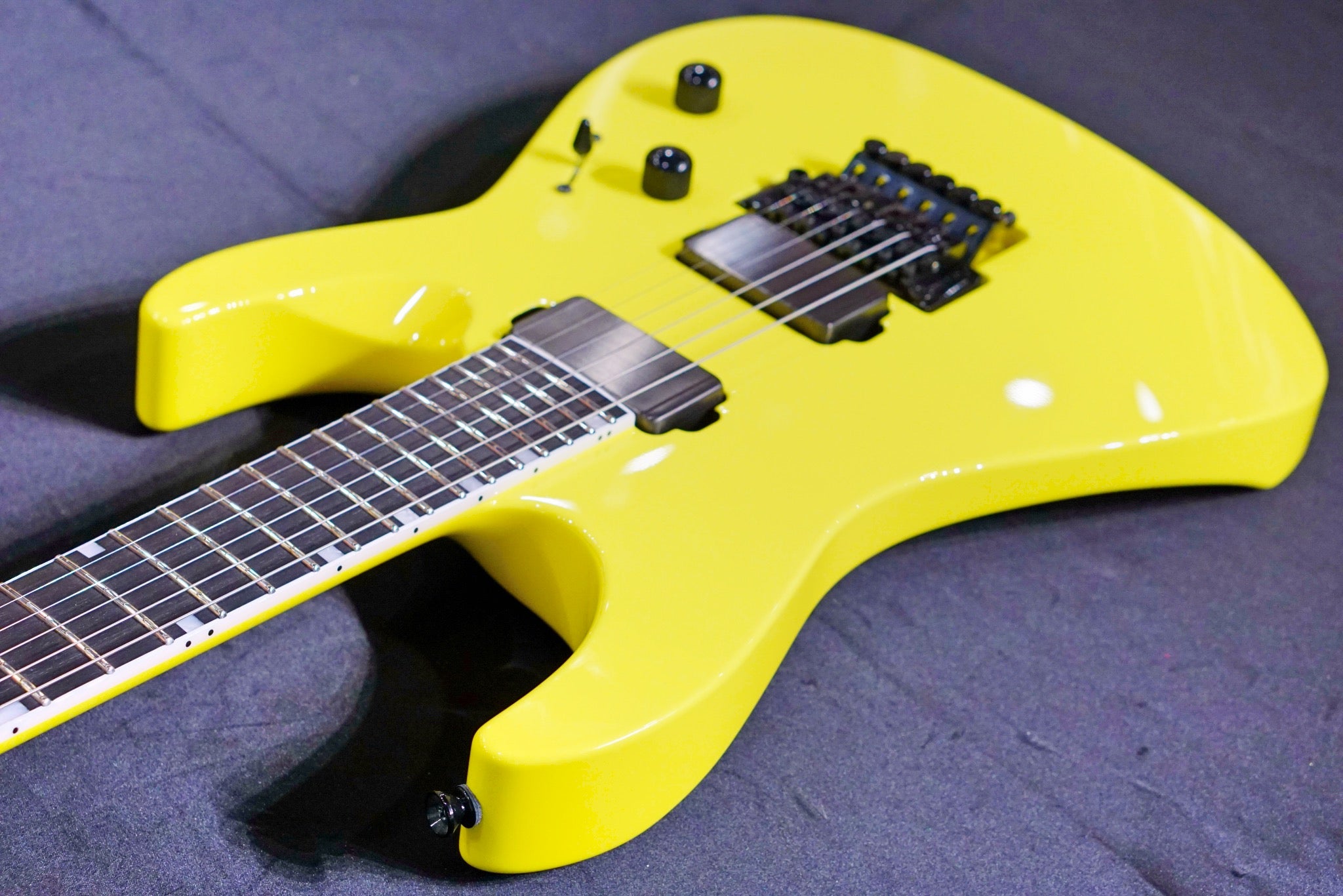 ESP Original M-II CTM Neon Yellow E3221202 - HIENDGUITAR   ESP GUITAR