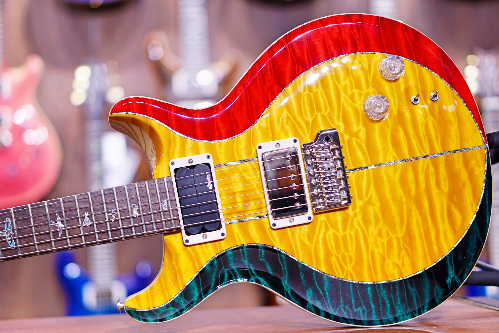 PRS Private stock Santana rastafarian - HIENDGUITAR   PRS GUITAR