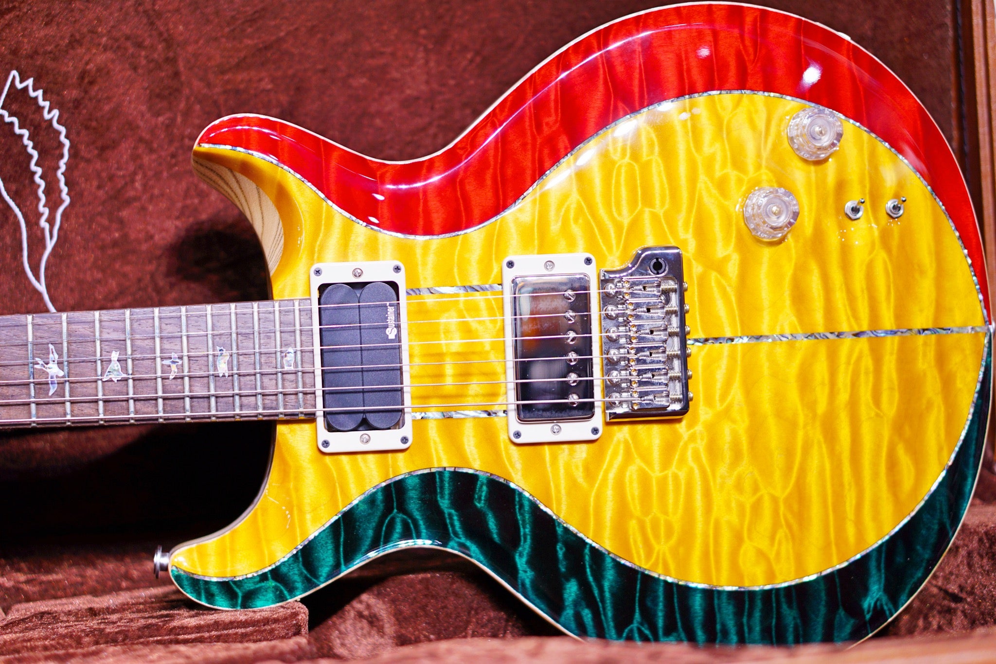 PRS Private stock Santana rastafarian - HIENDGUITAR   PRS GUITAR