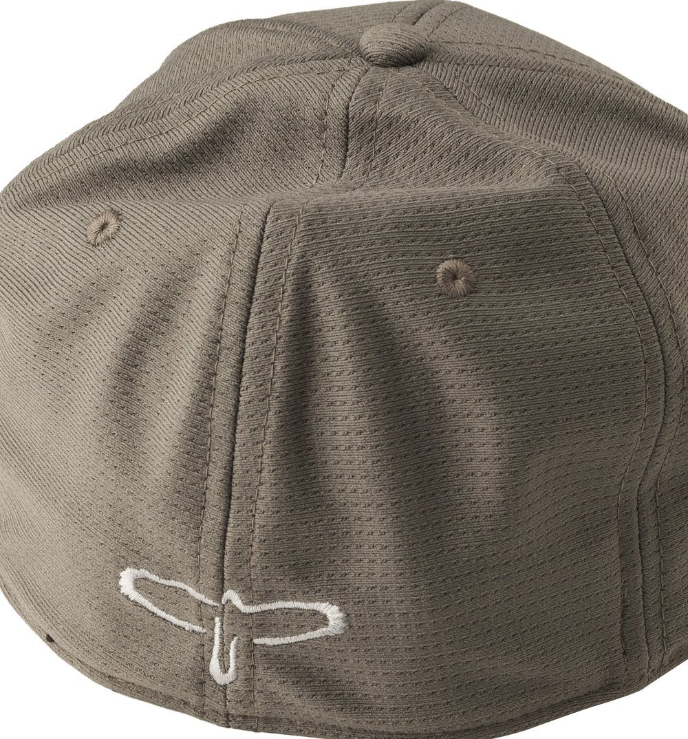 PRS Block Logo Fitted Baseball Hat, Gray ACC-123094-SMD - HIENDGUITAR   PRS strap
