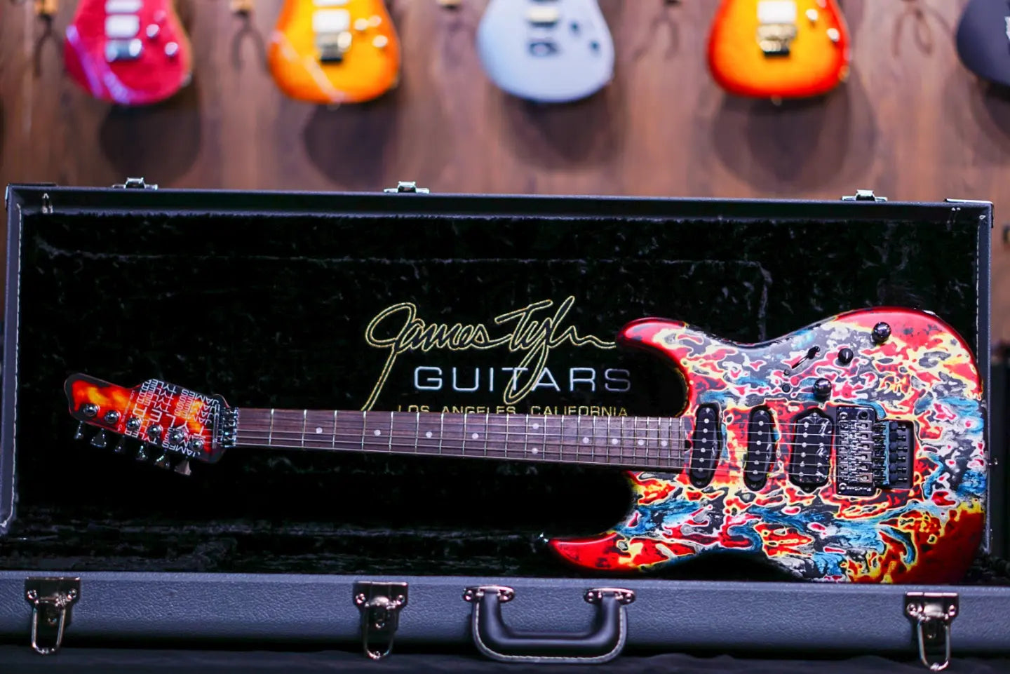 James Tyler Studio elite HD burning water rear route - HIENDGUITAR   James Tyler GUITAR