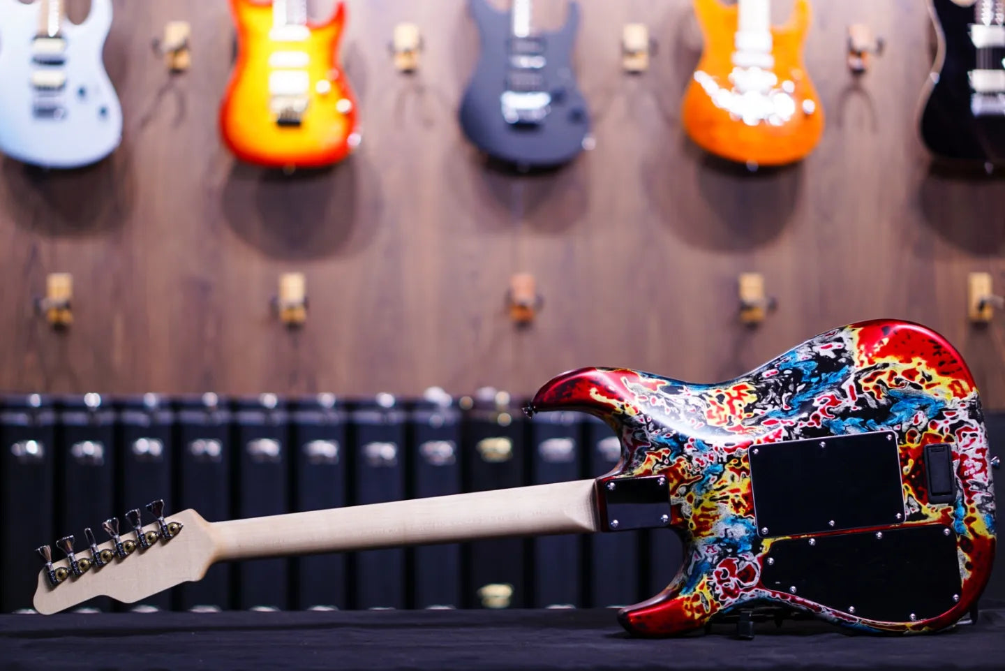 James Tyler Studio elite HD burning water rear route - HIENDGUITAR   James Tyler GUITAR