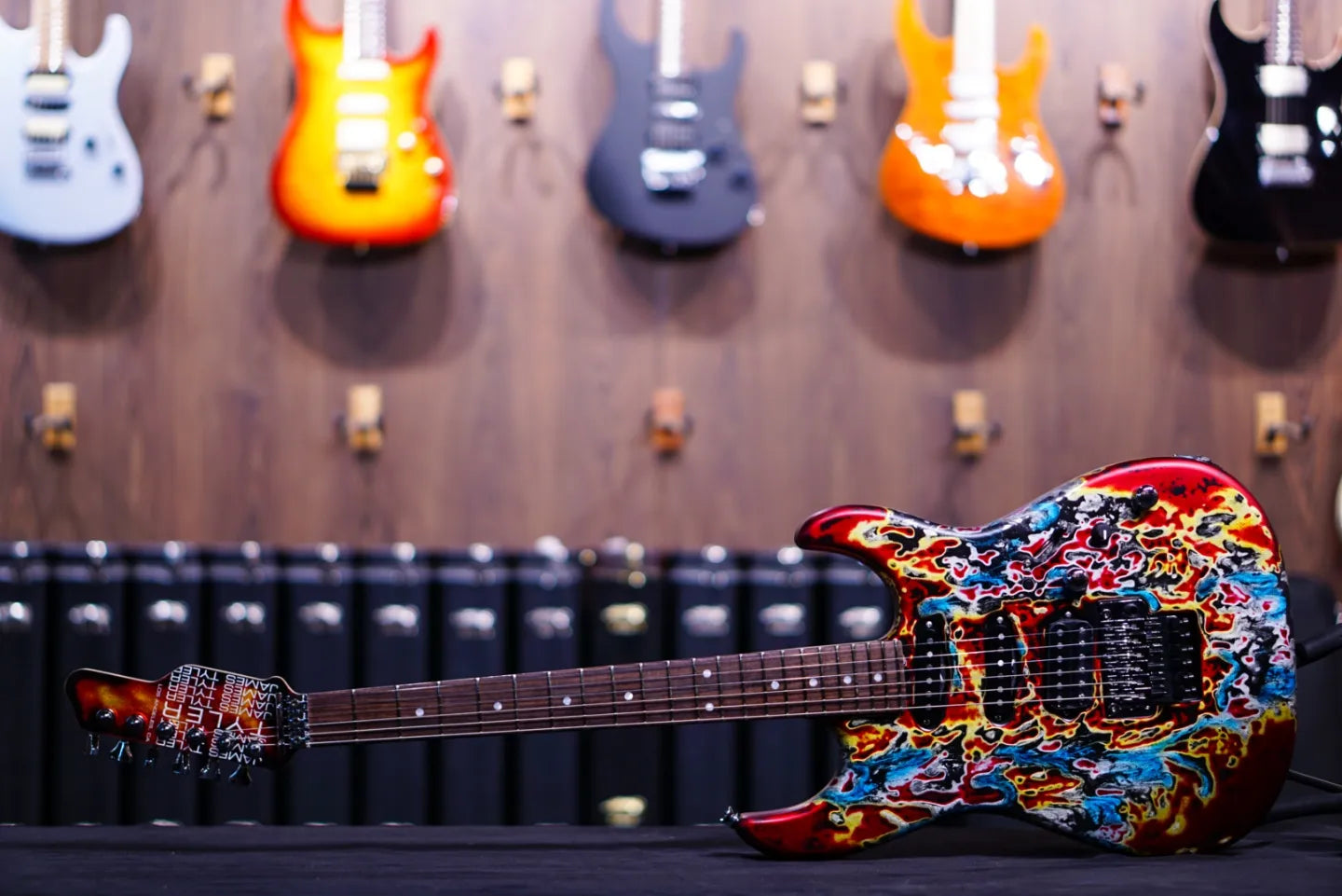 James Tyler Studio elite HD burning water rear route - HIENDGUITAR   James Tyler GUITAR