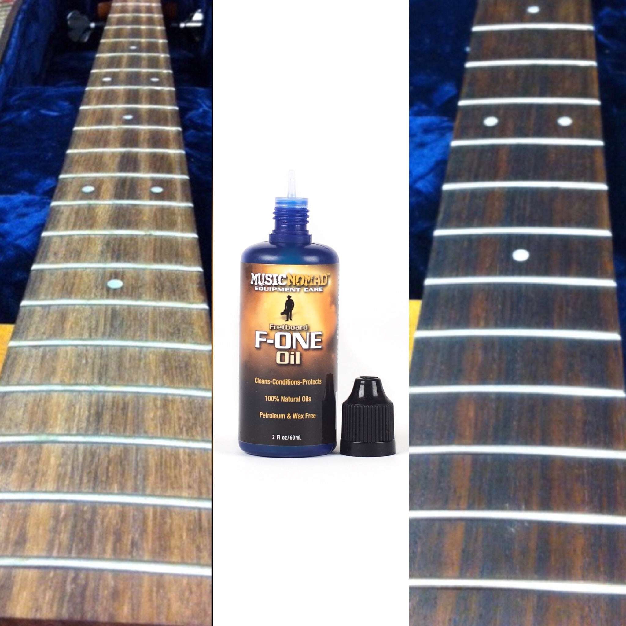 Music Nomad MN125 F-One Unfinished Fretboard Care Kit - Oil, Cloth
