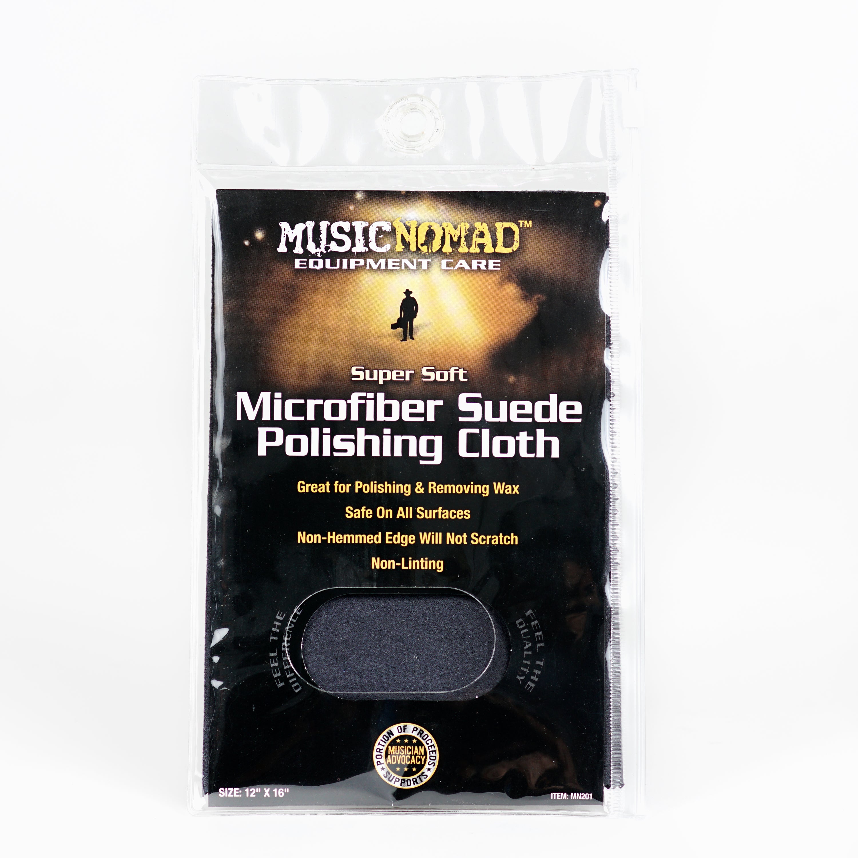 Music Nomad Microfiber Suede Polishing Cloth MN201 - HIENDGUITAR   musicnomad musicnomad