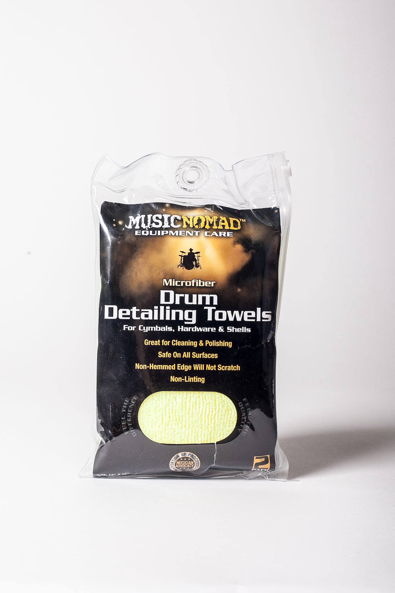 Music Nomad Microfiber Drum Detailing Towels - 2 Pack MN210 - HIENDGUITAR   musicnomad musicnomad