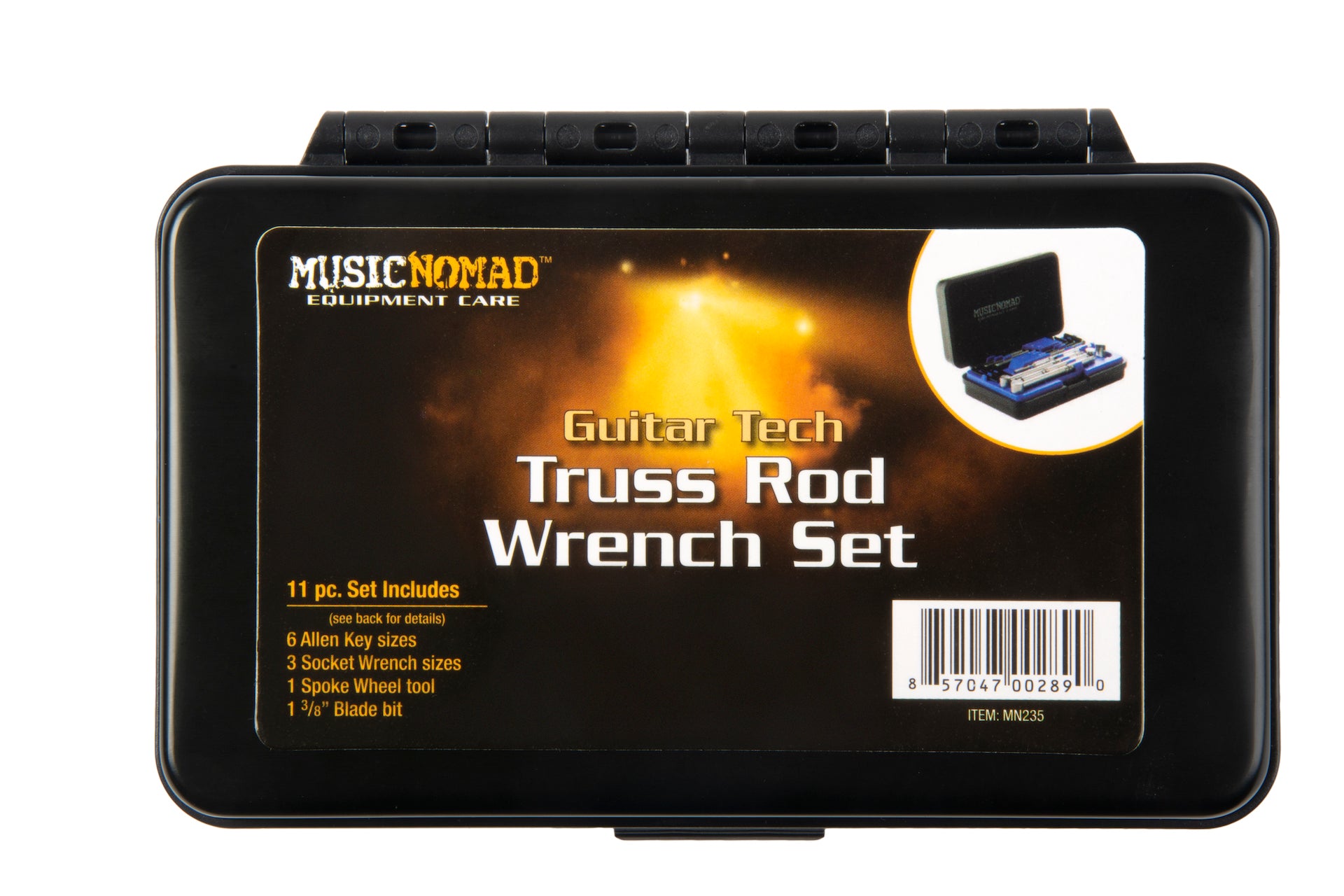 Music Nomad Premium Guitar Tech Truss Rod Wrench Set  - 11 pcs. MN235 - HIENDGUITAR   musicnomad musicnomad