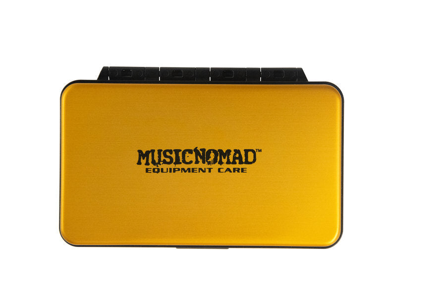 6 pc. Acoustic Guitar Diamond Coated Nut File Set - Light/Medium Strings, with Storage Case MN670 - HIENDGUITAR   musicnomad Nut file