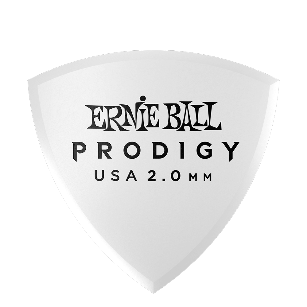Ernie Ball 2.0mm White Shield Prodigy Picks 6-pack - HIENDGUITAR   Ernieball Picks