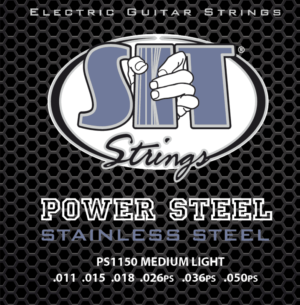SIT POWER STEEL STAINLESS ELECTRIC SIT MEDIUM LIGHT PS1150 - HIENDGUITAR.COM