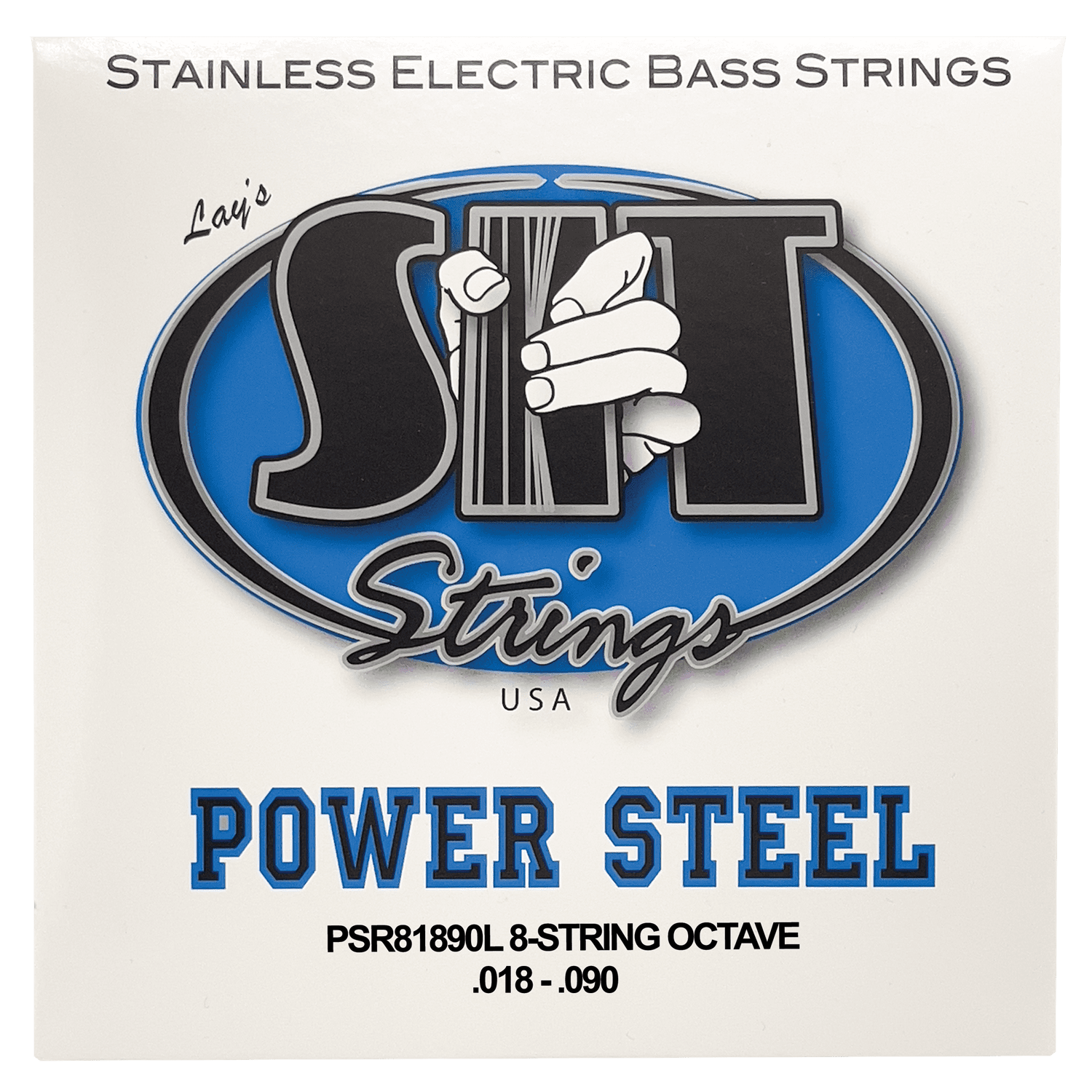 SIT POWER STEEL STAINLESS STEEL BASS - HIENDGUITAR PSR81890L 8-STRING OCTAVE 18-90 PSR81890L 8-STRING OCTAVE 18-90 SIT Bass Strings