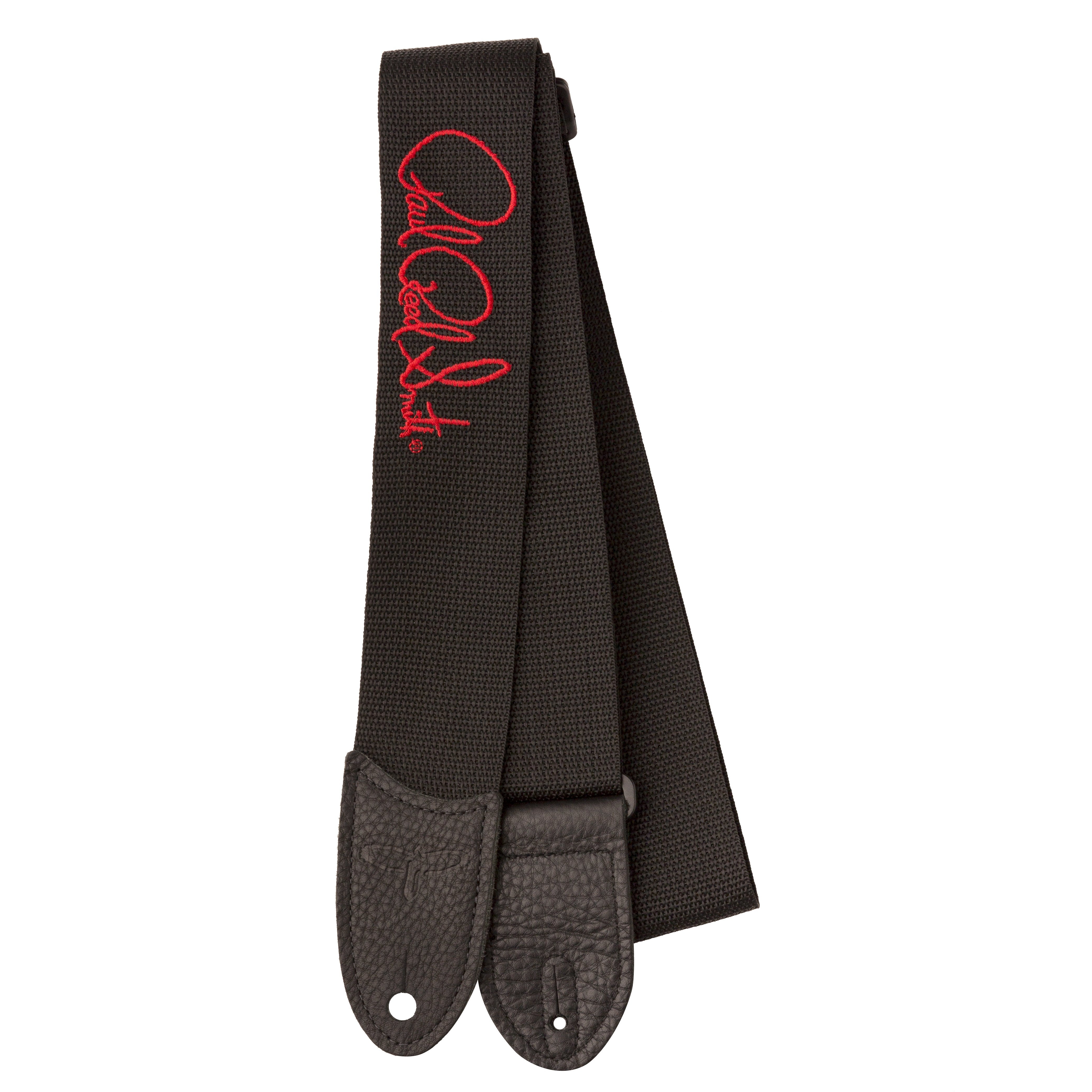 PRS Poly Strap Signature Red  Black ACC-3171 - HIENDGUITAR   PRS straps