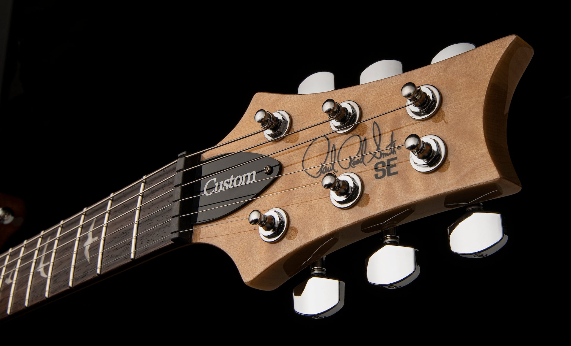 PRS SE Custom 22 Semi-hollow Electric Guitar - Santana Yellow - HIENDGUITAR   PRS SE 