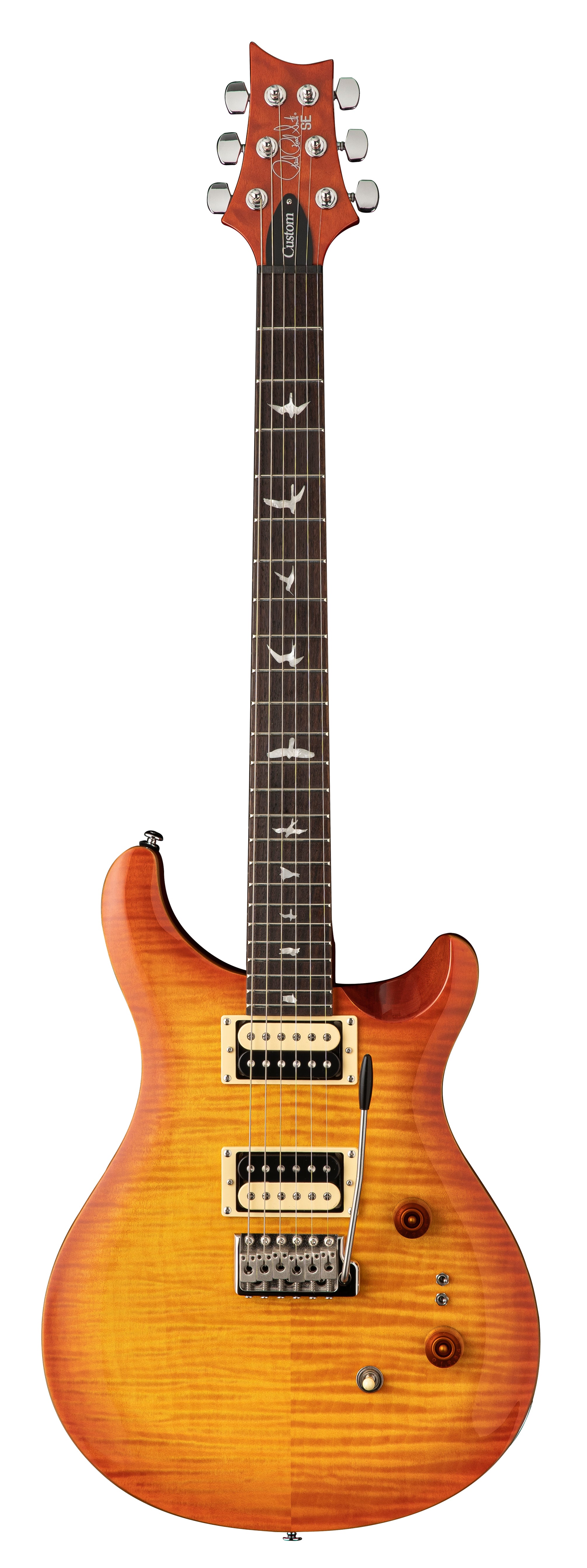 paul reed smith prs se custom 24 tobacco sunburst 24, '25 rosewood fretboard with bird inlays PRS Custom 24 Electric Guitar