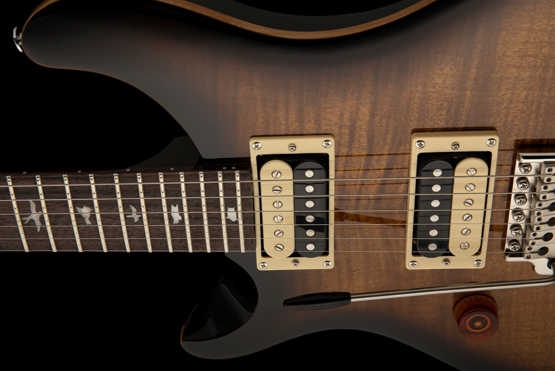 PRS SE Custom 24 Left-handed Electric Guitar - black gold sunburst lefty - HIENDGUITAR   PRS SE 