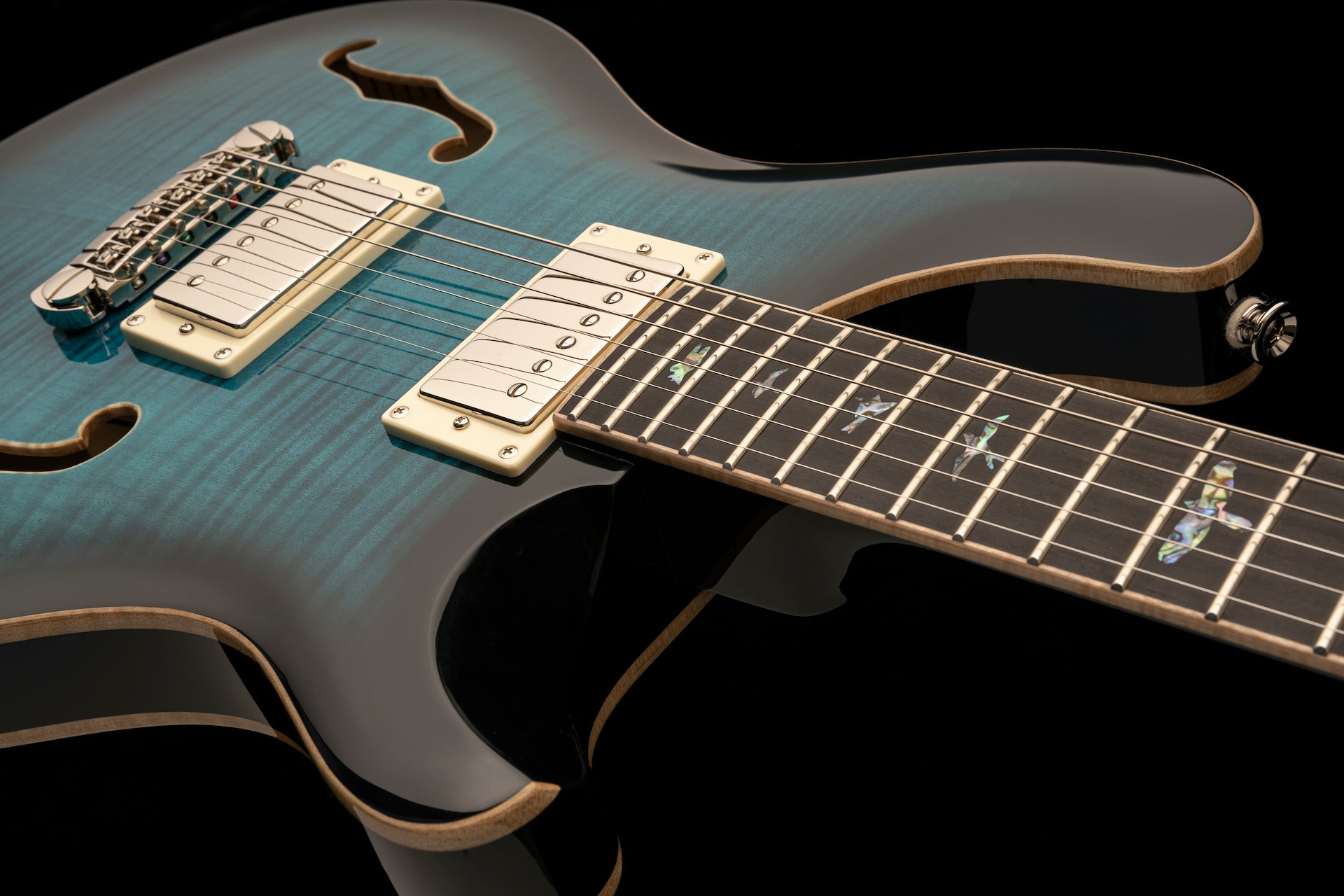 PRS SE Hollowbody II Piezo - Peacock Blue