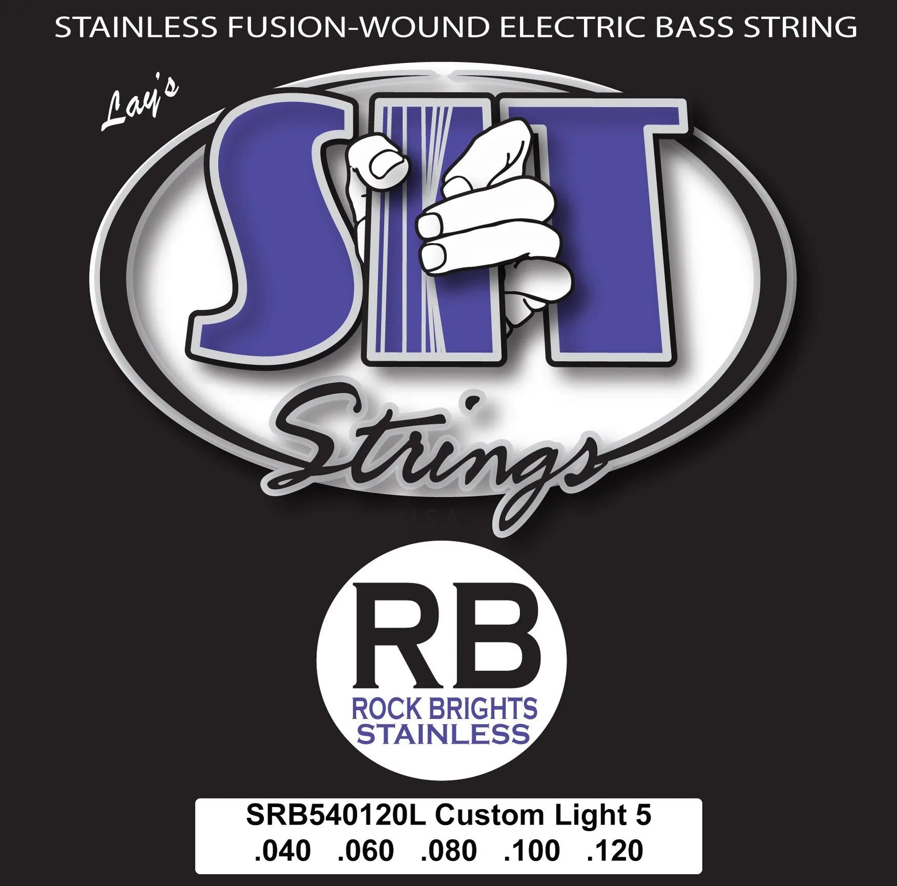 SIT ROCK BRIGHT STAINLESS STEEL BASS - HIENDGUITAR SRB540120L 5-STRING CUSTOM LIGHT SRB540120L 5-STRING CUSTOM LIGHT SIT Bass Strings