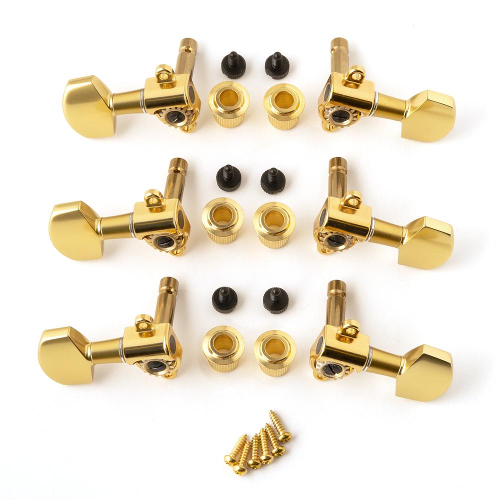 PRS Phase III Locking Tuners (Set of 6) Gold - HIENDGUITAR   PRS locking tuners