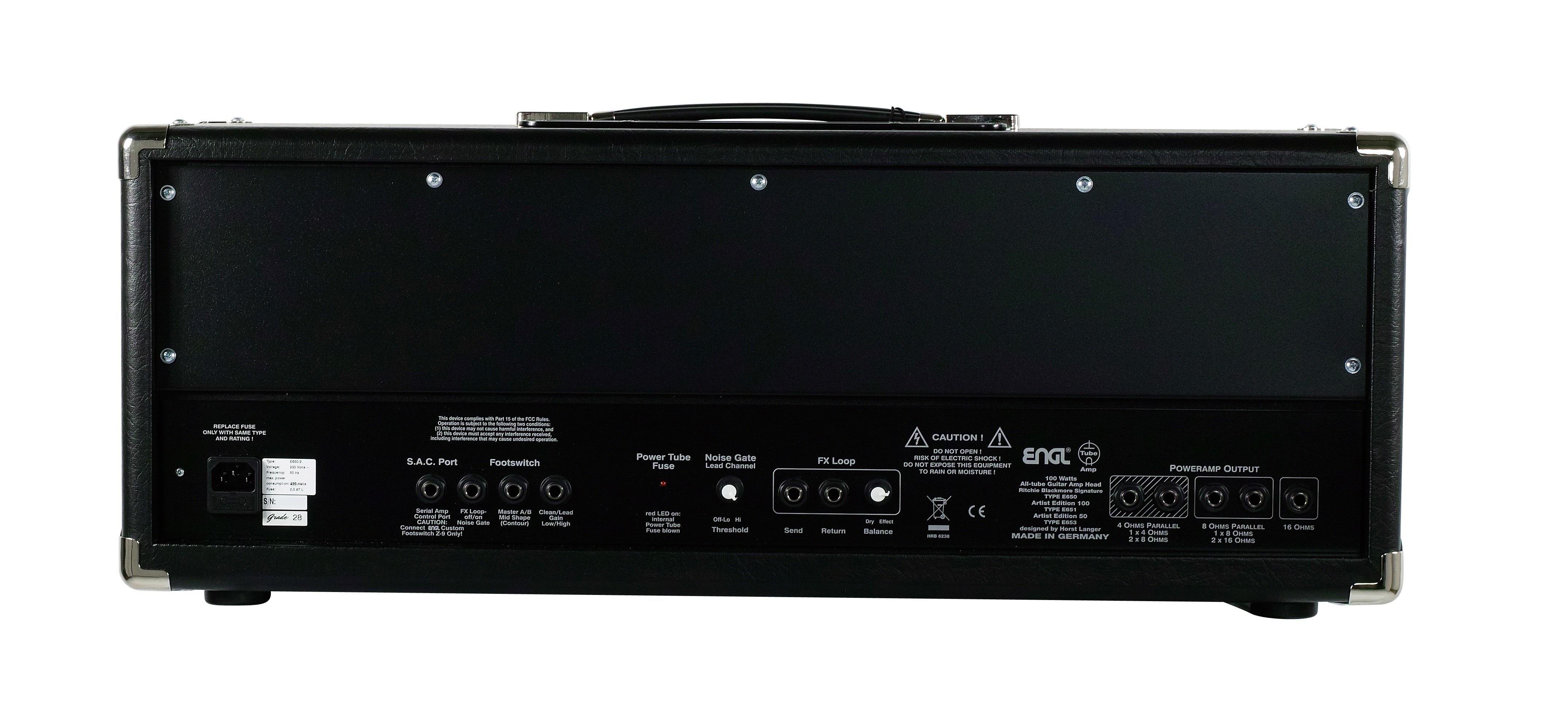 ENGL RITCHIE BLACKMORE SIGNATURE E650 HEAD V2 - HIENDGUITAR   ENGL amp